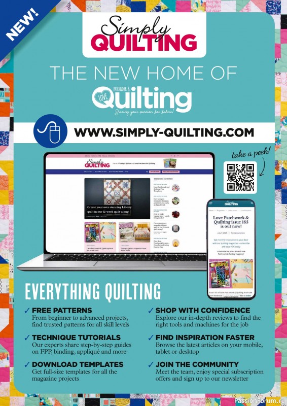 Коллекция проектов для рукодельниц в журнале &laquo;Love Patchwork & Quilting №167 2026&raquo;