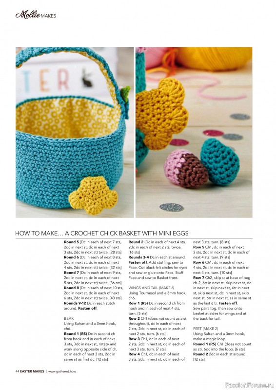 Коллекция проектов для рукодельниц в журнале «Mollie Makes - Easter Makes 2026»