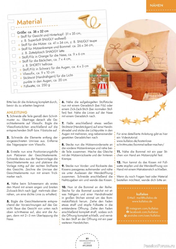 Коллекция проектов для рукодельниц в журнале «Weihnachten & Advent - selber machen №49 2025»