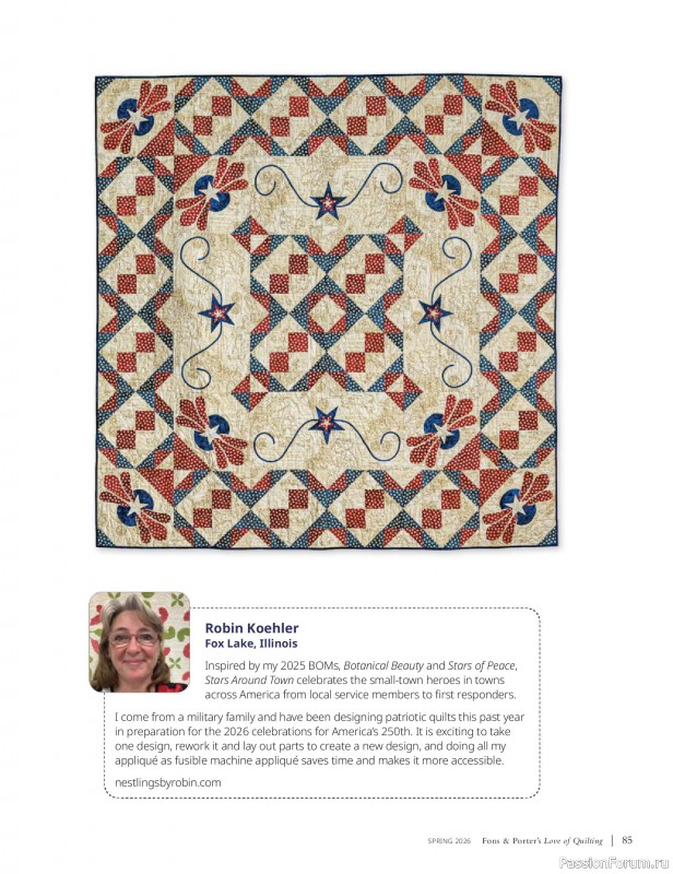 Коллекция проектов в журнале &laquo;Fons & Porter's Love of Quilting - Spring 2026&raquo;