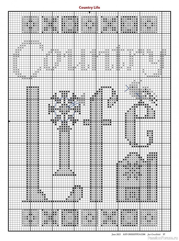 Коллекция вышивки в журнале «Just CrossStitch - June 2023»