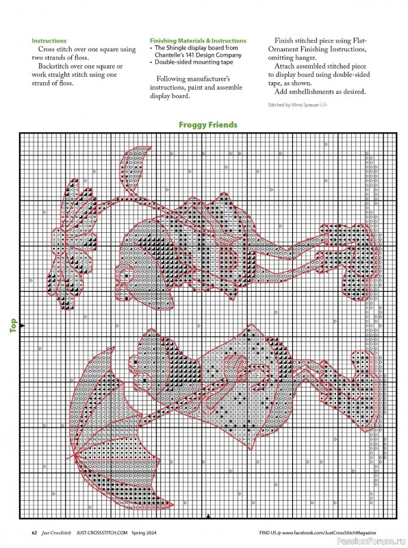 Коллекция вышивки в журнале «Just CrossStitch - Spring 2024»