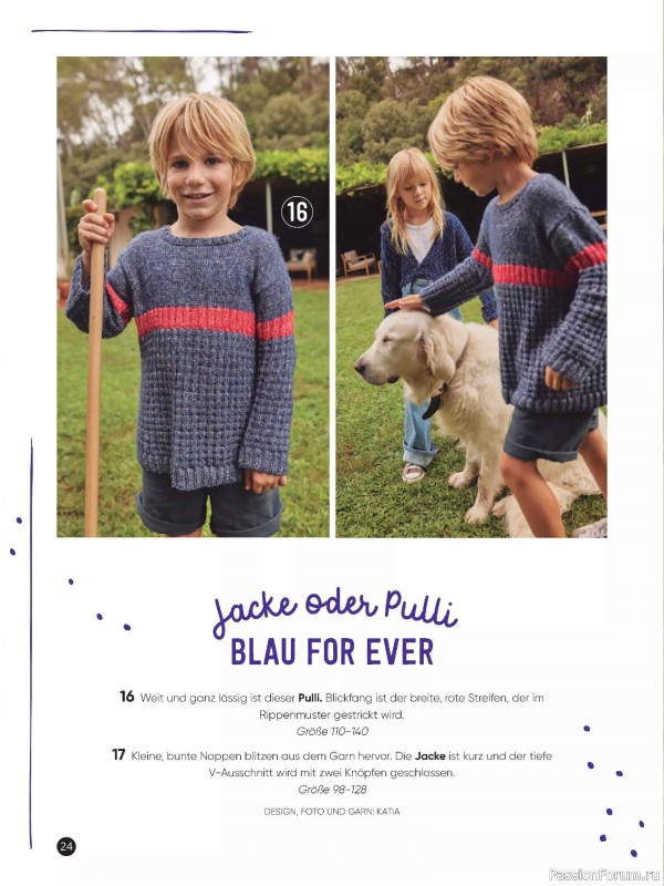 Вязаные модели для детей в журнале &laquo;Kinder Maschenmode №1 2026&raquo;
