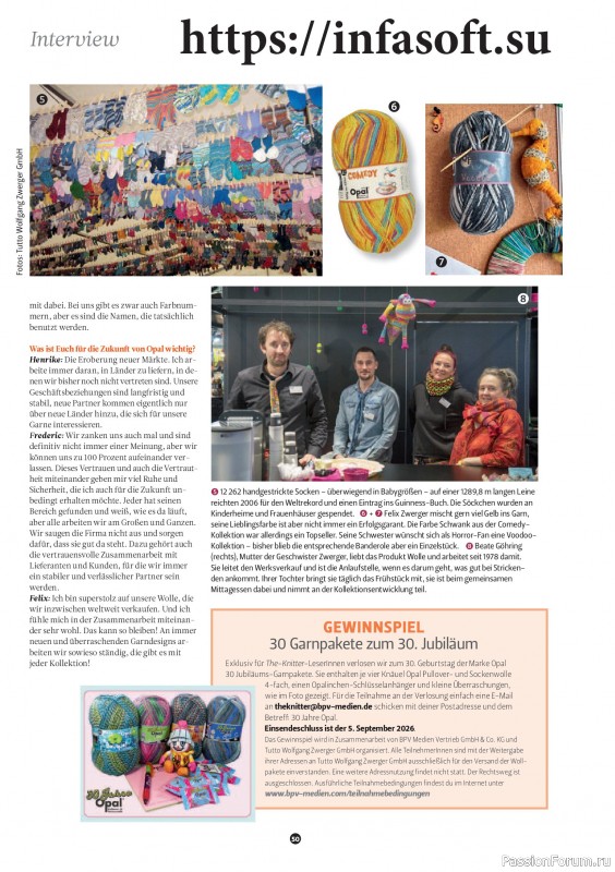 Вязаные проекты спицами в журнале «The Knitter №83 2026 Germany»