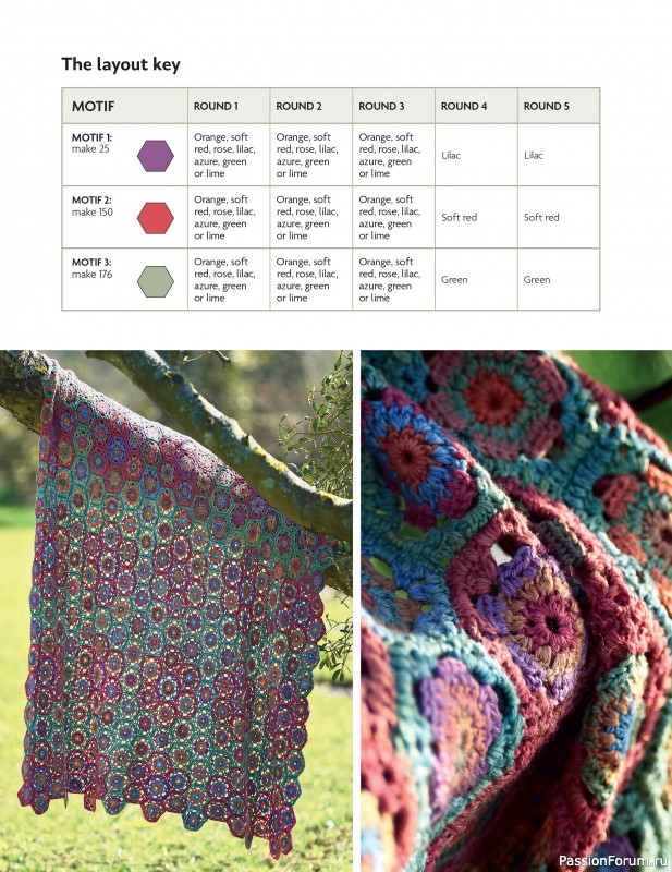 Вязаные проекты в книге «Block-by-Block Blankets and Afghans».