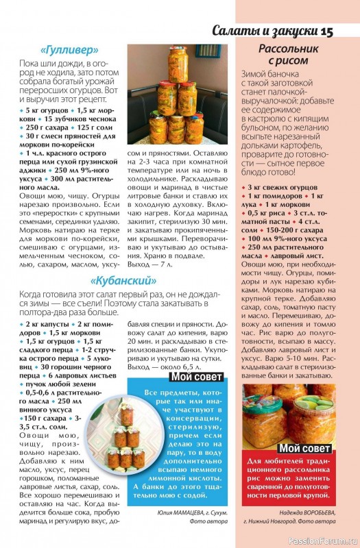 Коллекция кулинарных рецептов в журнале «Сваты. Заготовки №9 2025»