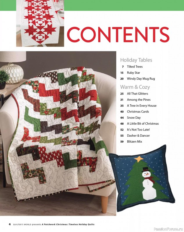 Коллекция проектов для рукодельниц в журнале «Quilter's World Special Edition - Christmas 2025»