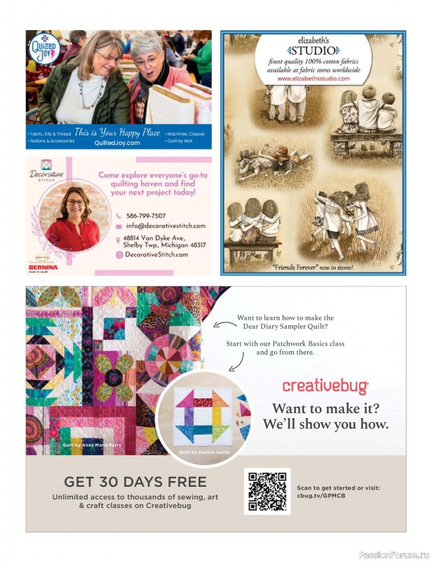 Коллекция проектов в журнале &laquo;Fons & Porter's Love of Quilting - Spring 2026&raquo;