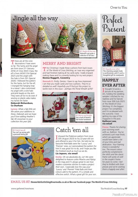 Коллекция вышивки в журнале «The World of Cross Stitching - Special 2023»