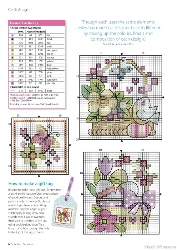 Коллекция вышивки крестиком в журнале «Cross Stitch Favourites - Spring/Summer 2022»