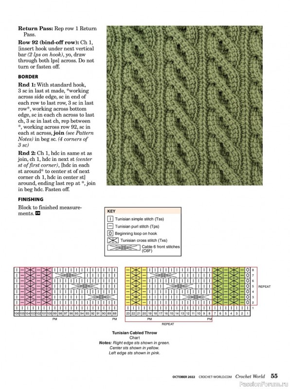 Вязаные проекты крючком в журнале «Crochet World - October 2022»