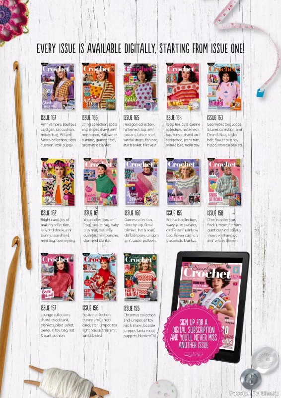 Вязаные проекты крючком в журнале «Simply Crochet №169 2025»