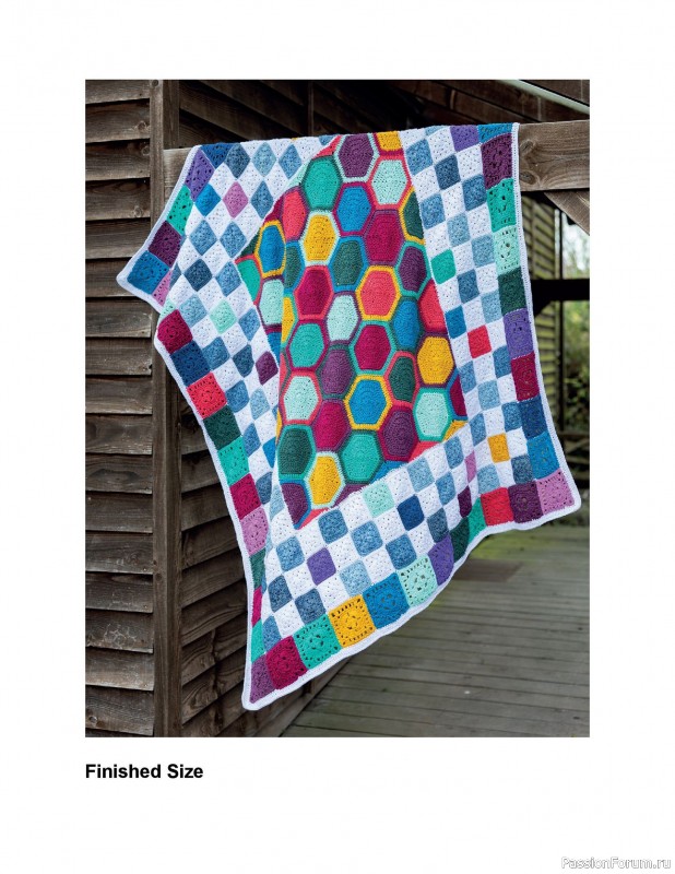 Вязаные проекты в книге «Crochet Modular Blankets». Продолжение