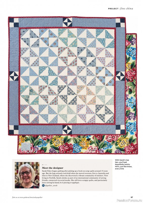 Коллекция проектов для рукодельниц в журнале «Todays Quilter №133 2025»