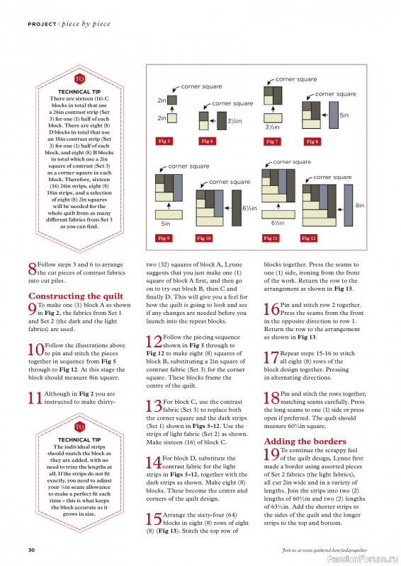 Коллекция проектов для рукодельниц в журнале «Todays Quilter №134 2025»