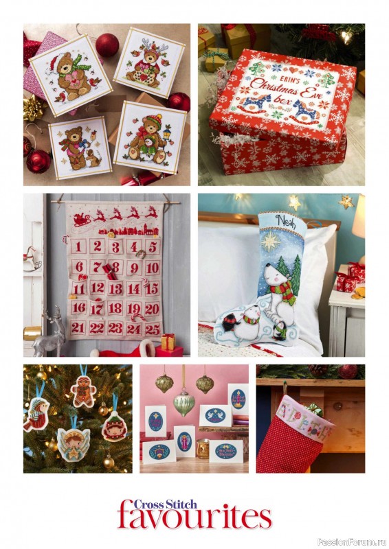 Коллекция вышивки в журнале «Cross Stitch Favourites - Christmas 2025»