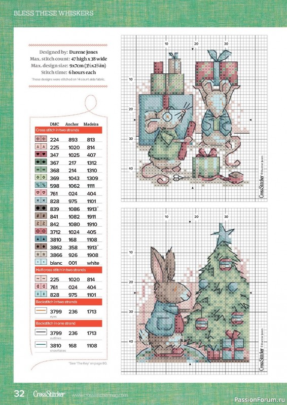 Коллекция вышивки в журнале «CrossStitcher №390 2022»