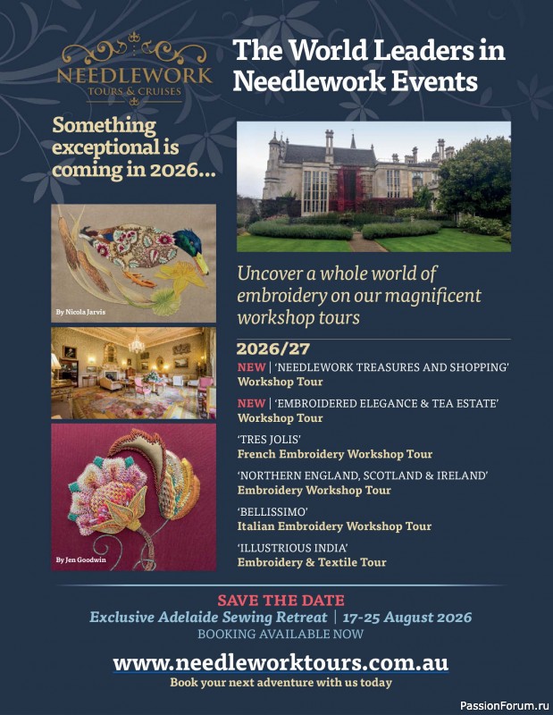 Коллекция вышивки в журнале &laquo;Inspirations №130 2026&raquo;