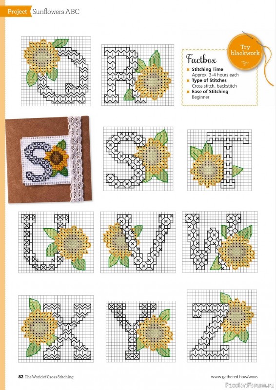 Коллекция вышивки в журнале «The World of Cross Stitching №323 2022»