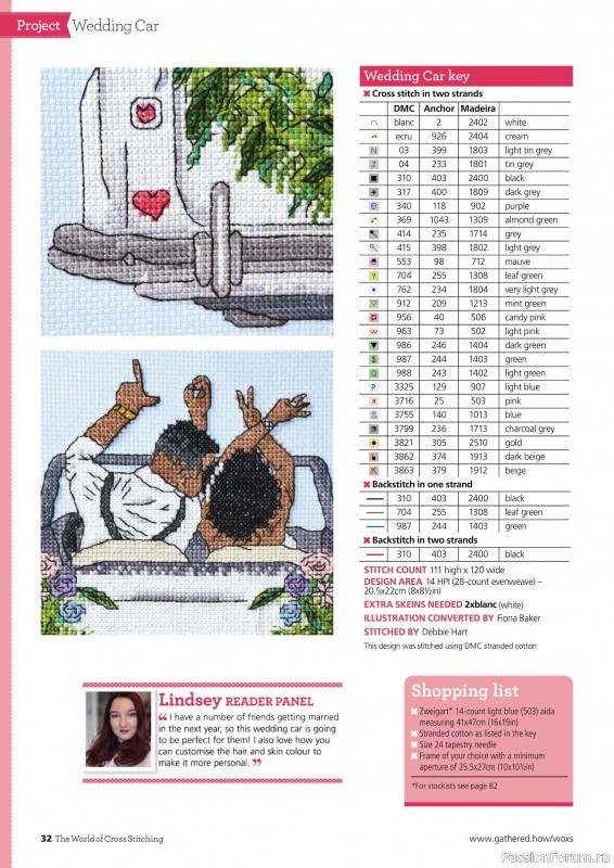 Коллекция вышивки в журнале «The World of Cross Stitching №345 2024»