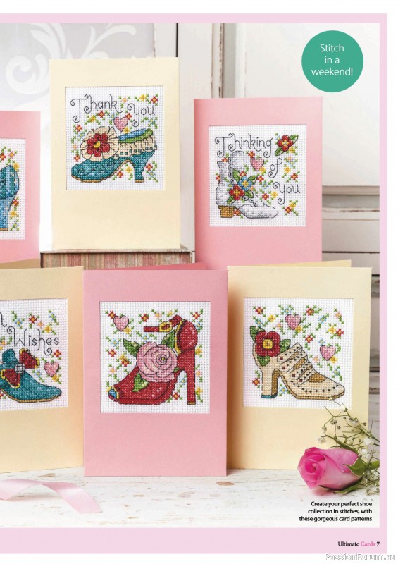 Коллекция вышивки в журнале «Ultimate CrossStitch – Cards 2026»