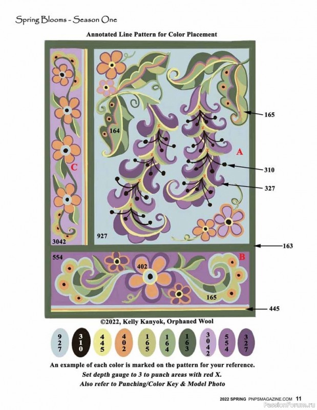 Новые техники рукоделия в журнале «Punch Needle & Primitive Stitcher-Spring 2022»