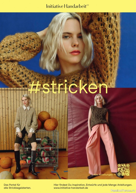 Вязаные модели в журнале «Burda Stricken №4 2025»