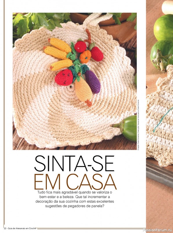 Вязаные проекты крючком в журнале «Guia de Artesanato em Croche №1 2022»