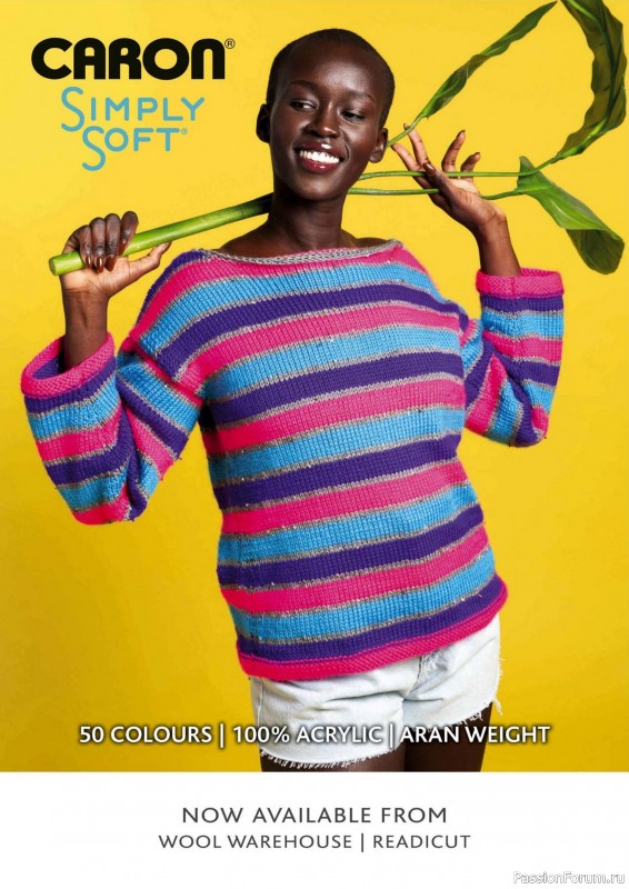 Вязаные проекты крючком в журнале «Simply Knitting №268 2025»