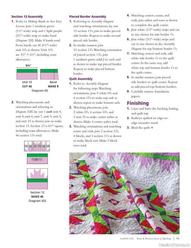 Коллекция проектов для рукодельниц в журнале «Love of Quilting - Summer 2026»