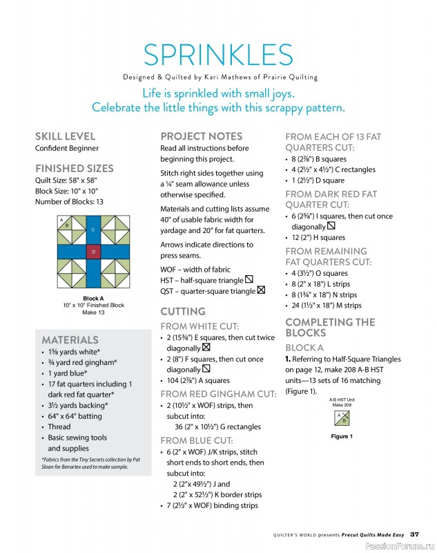 Коллекция проектов для рукодельниц в журнале &laquo;Quilter's World Specials - Late Spring 2026&raquo;