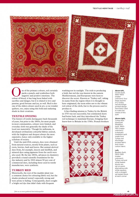 Коллекция проектов для рукодельниц в журнале «Todays Quilter №133 2025»