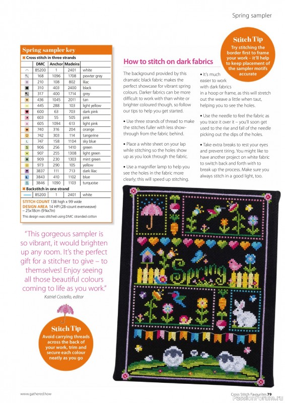 Коллекция вышивки в журнале &laquo;Cross Stitch Favourites - Spring 2025&raquo;