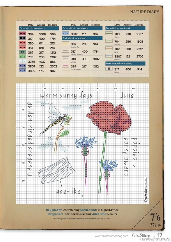 Коллекция вышивки в журнале «CrossStitcher №383 2022»