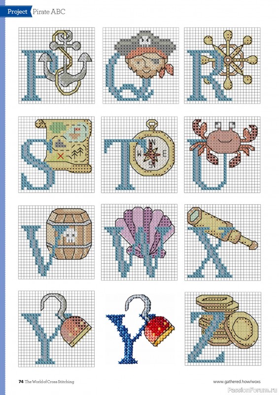 Коллекция вышивки в журнале «The World of Cross Stitching №345 2024»