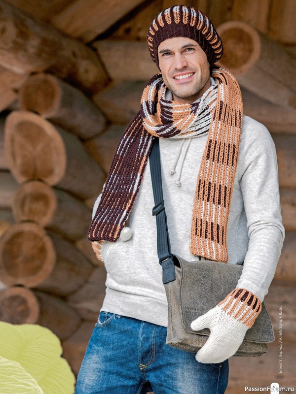 Вязаные модели в журнале &laquo;Hundert Seiten voller Ideen №1 2026 - Tucher & Schals&raquo;