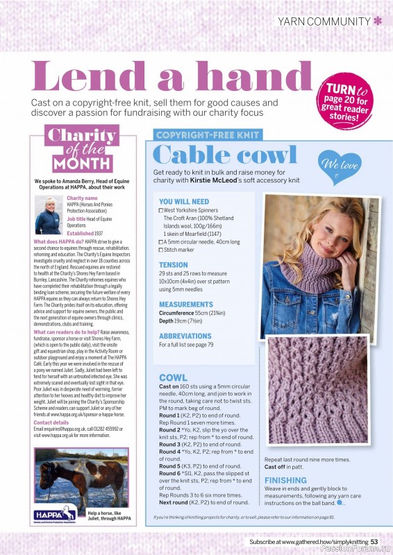 Вязаные проекты крючком в журнале «Simply Knitting №266 2025»