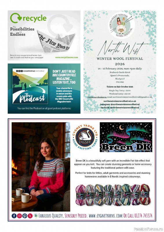 Вязаные проекты в журнале &laquo;Simply Knitting №272 2025&raquo;