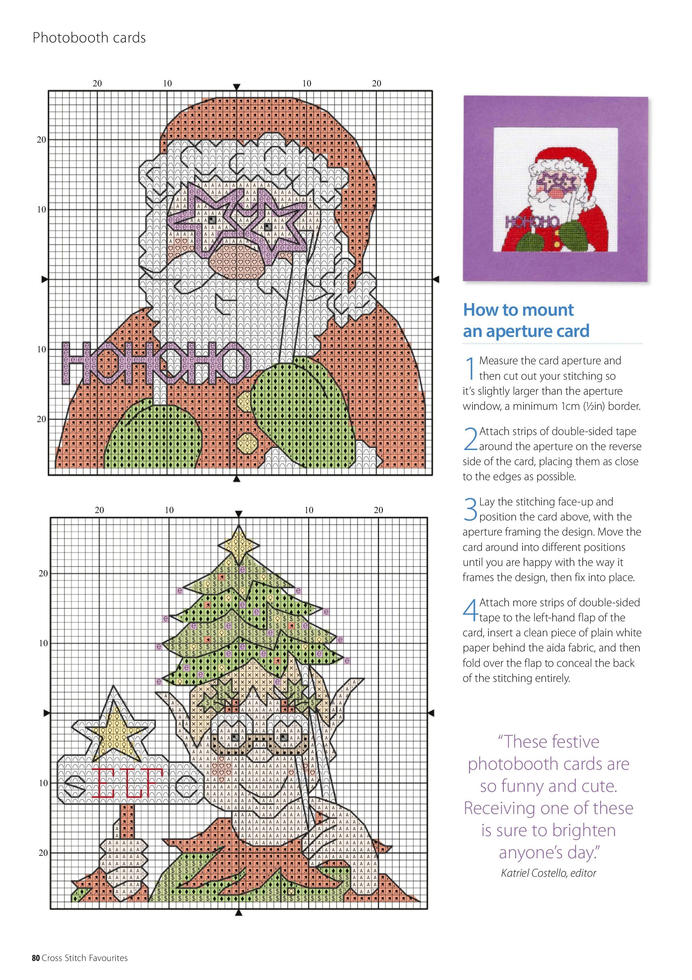 Коллекция вышивки в журнале «Cross Stitch Favourites Christmas 2023