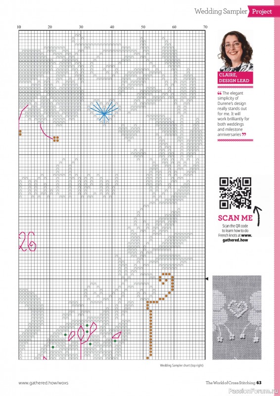 Коллекция вышивки в журнале «The World of Cross Stitching №374 2026»