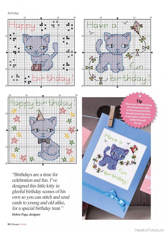 Коллекция вышивки в журнале «Ultimate CrossStitch Cards №58 2025»