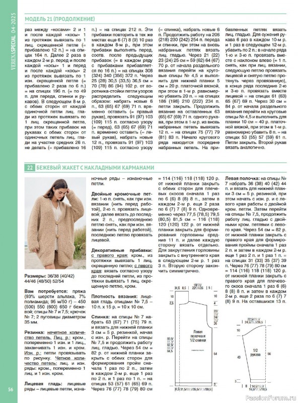 Вязаные модели в журнале &laquo;Модное вязание №4 2025&raquo;