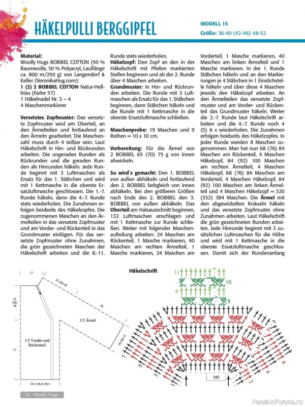 Вязаные модели в журнале «Woolly Hugs Maschenwelt №5 2022»