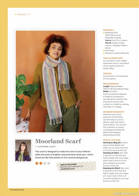 Вязаные проекты крючком в журнале «Inside Crochet №182 2025»