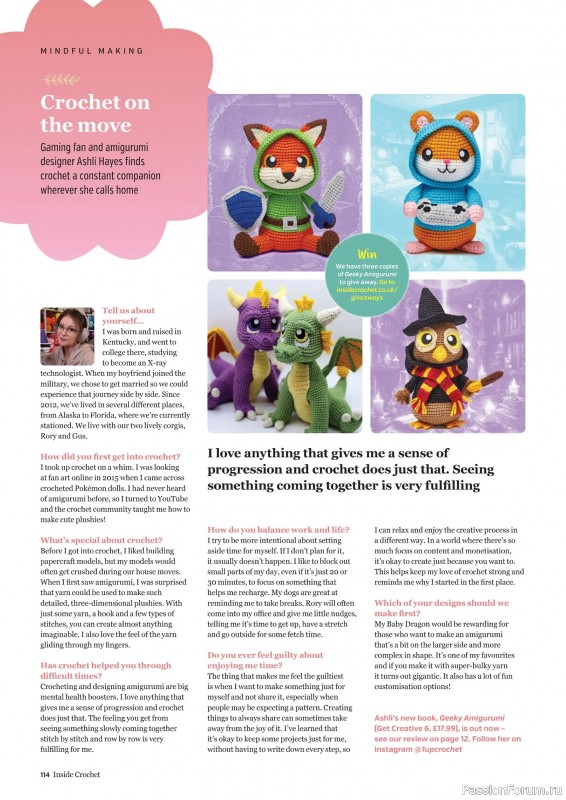 Вязаные проекты крючком в журнале &laquo;Inside Crochet №189 2026&raquo;