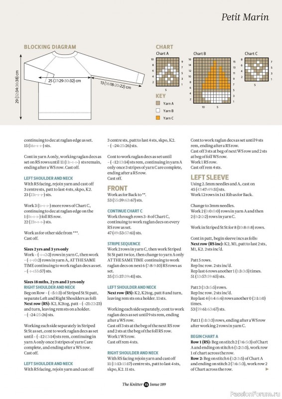 Вязаные проекты спицами в журнале «The Knitter №189 2023»