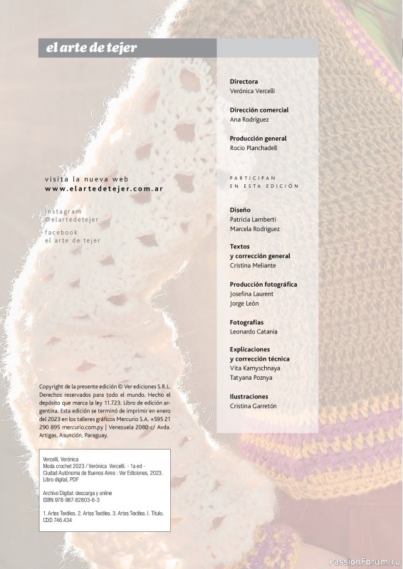 Вязаные проекты в журнале «El Arte de Tejer Moda Crochet - 2023»