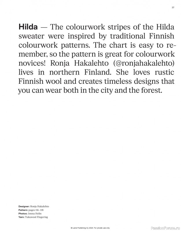 Вязаные проекты в журнале &laquo;Laine Nordic Knits 2024&raquo;