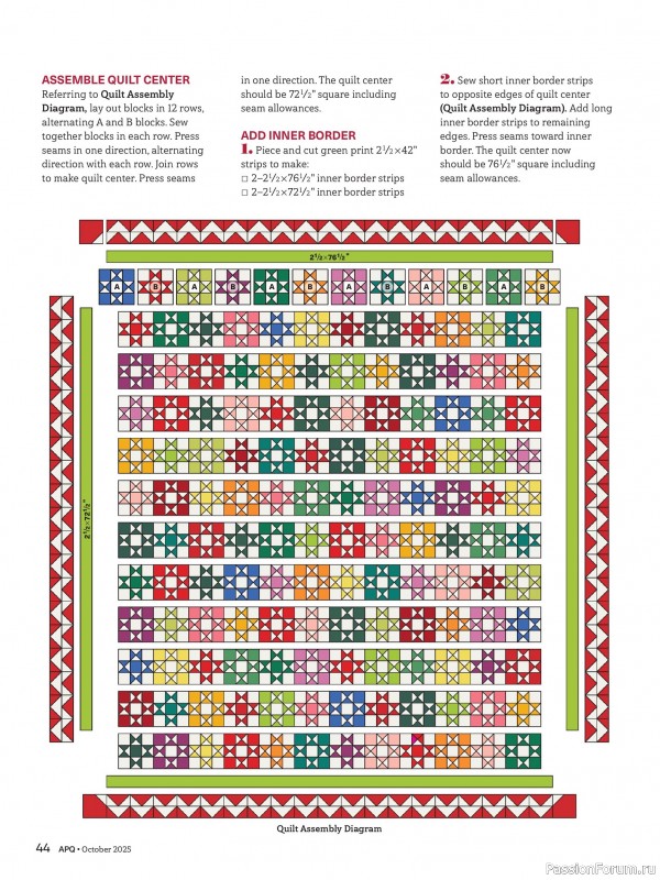 Коллекция проектов для рукодельниц в журнале «American Patchwork & Quilting №196 2025»