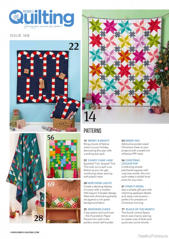 Коллекция проектов для рукодельниц в журнале «Love Patchwork & Quilting №168 2026»